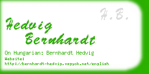hedvig bernhardt business card
